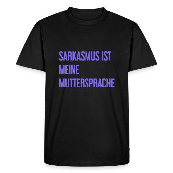 Sarcasme Pro - T-shirt Premium bio Homme - noir - Devant - Nico (187cm)