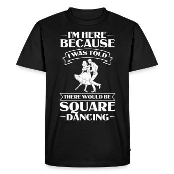 Square Dance Music Caller Folk Dance Dancer Usa - Men's Premium Organic T-Shirt - black - Front - Nico (187cm)