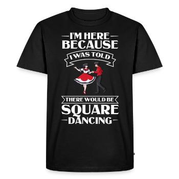 Square Dance Music Caller Folk Dance Dancer Usa - Men's Premium Organic T-Shirt - black - Front - Nico (187cm)