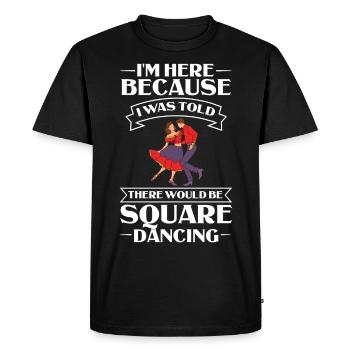 Square Dance Music Caller Folk Dance Dancer Usa - Men's Premium Organic T-Shirt - black - Front - Nico (187cm)