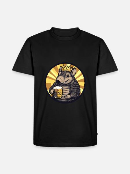 Armadillo Beer - Men's Premium Organic T-Shirt - black