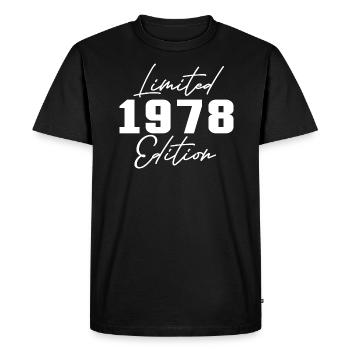 45th Birthday Men Women Anniversary 45 Years Old - Men's Premium Organic T-Shirt - black - Front - Nico (187cm)