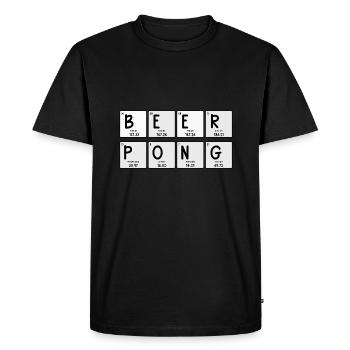 Tableau périodique Beer Pong / Beer pong - T-shirt Premium bio Homme - noir - Devant - Nico (187cm)