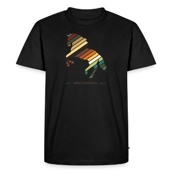 Horse phantasy riding Reitsport rider gallop - Men's Premium Organic T-Shirt - black - Front - Nico (187cm)