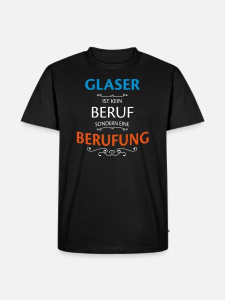 Glaser Beruf - Männer Premium Bio T-Shirt - Schwarz