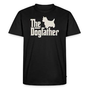 Le Dogfather - West Highland White Terrier - T-shirt Premium bio Homme - noir - Devant - Nico (187cm)