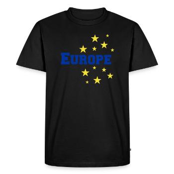 L’Europe - T-shirt Premium bio Homme - noir - Devant - Nico (187cm)