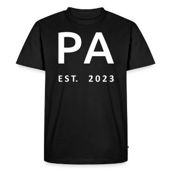 PA Est. 2023 Cadeau d’adjoint au médecin diplômé - T-shirt Premium bio Homme - noir - Devant - Nico (187cm)