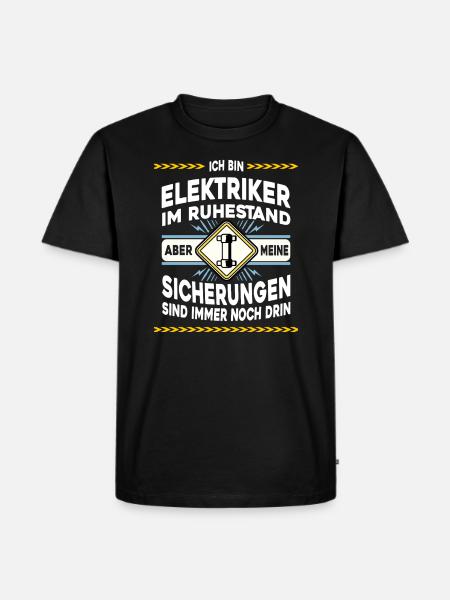 Retired electrician - Men's Premium Organic T-Shirt - black