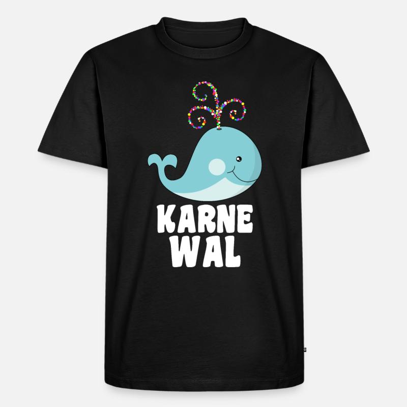 Karne Wal Karneval - Männer Premium Bio T-Shirt - Schwarz