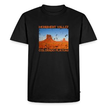 Monument Valley USA Ouest - T-shirt Premium bio Homme - noir - Devant - Nico (187cm)