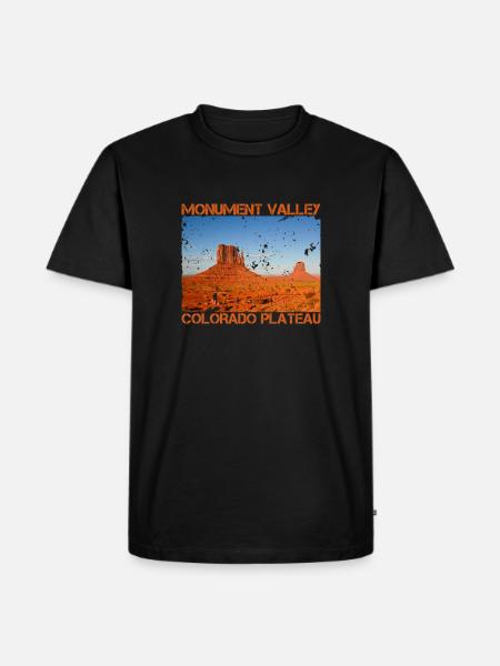 Monument Valley USA Western - Men's Premium Organic T-Shirt - black