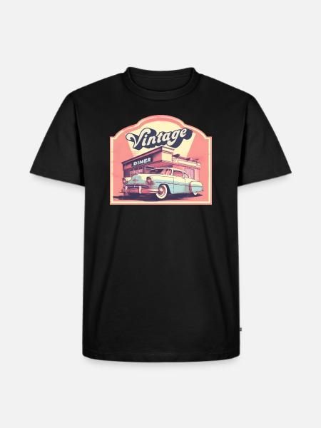 Classic 50s - Men's Premium Organic T-Shirt - black