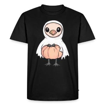 Bouquet Halloween Funny Ghost - Men's Premium Organic T-Shirt - black - Front - Nico (187cm)
