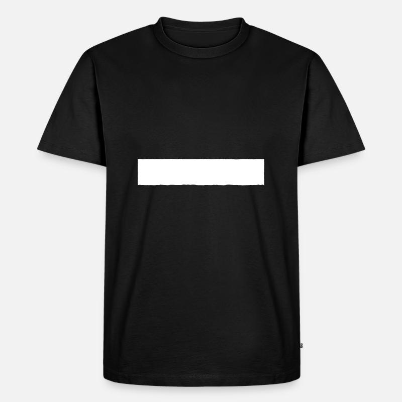 Banner - Männer Premium Bio T-Shirt - Schwarz
