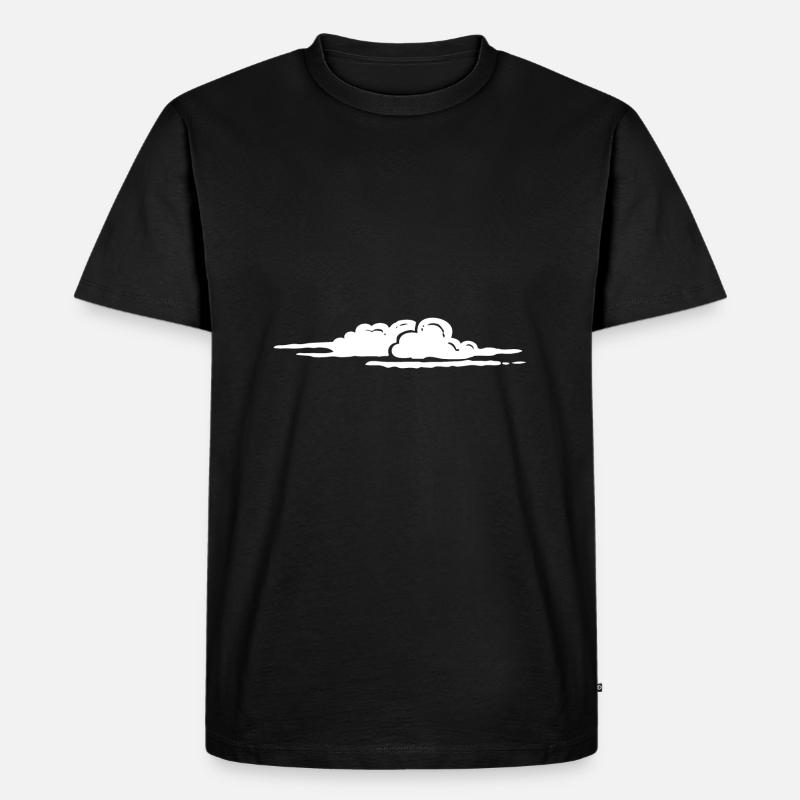 Wolke - Männer Premium Bio T-Shirt - Schwarz