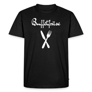 coupe-buffet - T-shirt Premium bio Homme - noir - Devant - Nico (187cm)