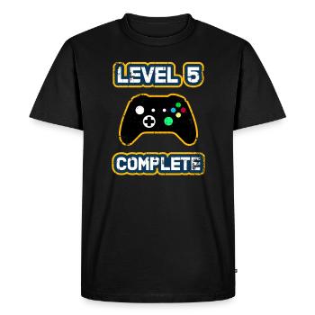 5th Anniversary t-shirt/ 5th Wedding Anniversary - Men's Premium Organic T-Shirt - black - Front - Nico (187cm)
