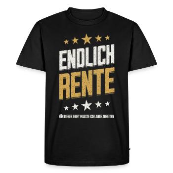 Finally Retirement 2025 Retirement Long Work Shirt - Men's Premium Organic T-Shirt - black - Front - Nico (187cm)