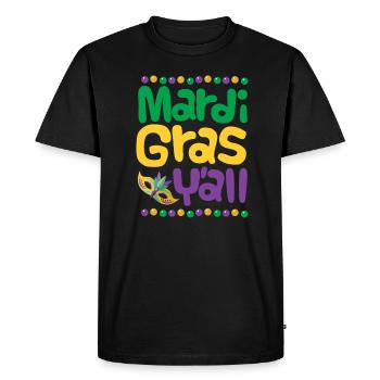 Chemise Mardi Gras Défilé de costumes de Mardi Gras - T-shirt Premium bio Homme - noir - Devant - Nico (187cm)