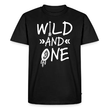 1er cadeau d'anniversaire d'anniversaire enfant 1er anniversaire - T-shirt Premium bio Homme - noir - Devant - Nico (187cm)