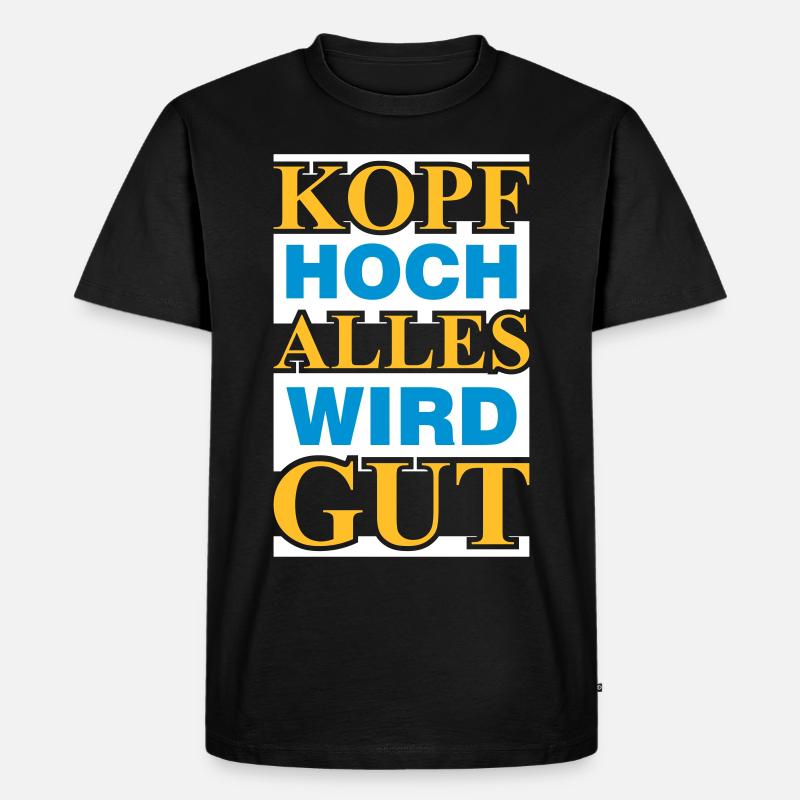 alles wird gut - Männer Premium Bio T-Shirt - Schwarz