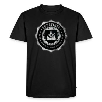 Menuisiers, menuisiers, artisanat, armes de guilde - T-shirt Premium bio Homme - noir - Devant - Nico (187cm)