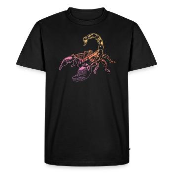 Cool Scorpion Insect Sketch Graphic Scorpion Lover - Men's Premium Organic T-Shirt - black - Front - Nico (187cm)