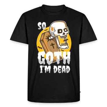 Alors Goth je suis mort - T-shirt Premium bio Homme - noir - Devant - Nico (187cm)
