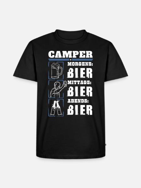 Mon quotidien de campeur - T-shirt Premium bio Homme - noir