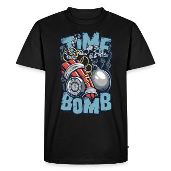 Bande dessinée bombe à retardement - T-shirt Premium bio Homme - noir - Devant - Nico (187cm)