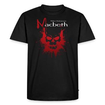 MacBeth V2 - Men's Premium Organic T-Shirt - black - Front - Nico (187cm)