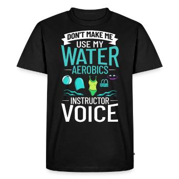 AquaGym Aquafitness Aqua Training Aqua - T-shirt Premium bio Homme - noir - Devant - Nico (187cm)
