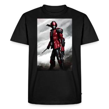 Guerrier - T-shirt Premium bio Homme - noir - Devant - Nico (187cm)