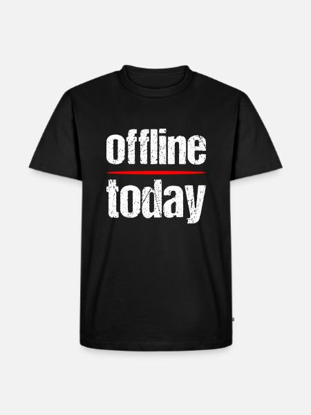 Offline - Men's Premium Organic T-Shirt - black