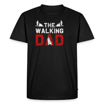 The Walking Dad - Dad Father Father's Day Gift - Men's Premium Organic T-Shirt - black - Front - Nico (187cm)