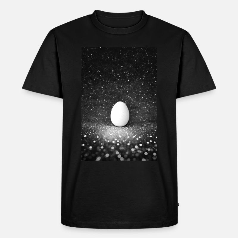 Kosmisches Ei - Männer Premium Bio T-Shirt - Schwarz