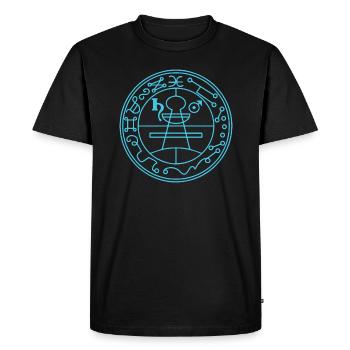 Sceau secret Salomon Magie, Occultisme, Amulette - T-shirt Premium bio Homme - noir - Devant - Nico (187cm)