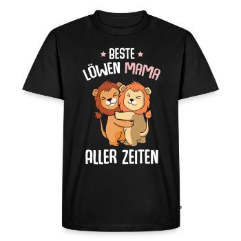 La meilleure maman lion de tous les temps - T-shirt Premium bio Homme - noir - Devant - Nico (187cm)