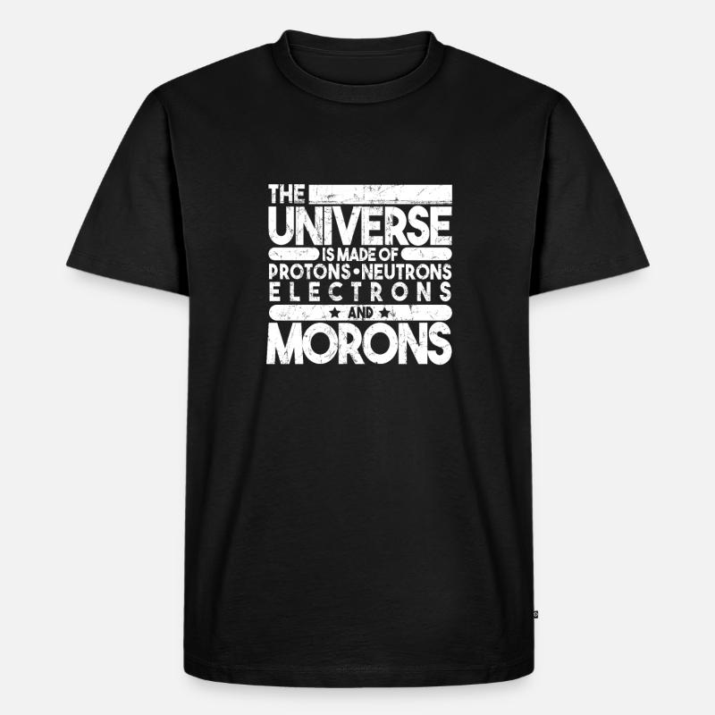Physik - Männer Premium Bio T-Shirt - Schwarz