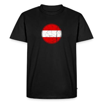 Autriche Drapeau autrichien Autrichien - T-shirt Premium bio Homme - noir - Devant - Nico (187cm)