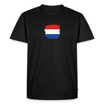 Netherlands Dutch flag Dutch - Men's Premium Organic T-Shirt - black - Front - Nico (187cm)