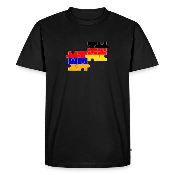 Arménie Allemagne Drapeau Arméniens allemands - T-shirt Premium bio Homme - noir - Devant - Nico (187cm)