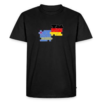 Aruba Allemagne Drapeau allemand Arubans - T-shirt Premium bio Homme - noir - Devant - Nico (187cm)