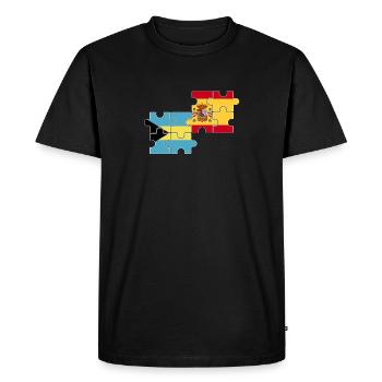 Bahamas Espagne Drapeau Bahamaer espagnol - T-shirt Premium bio Homme - noir - Devant - Nico (187cm)