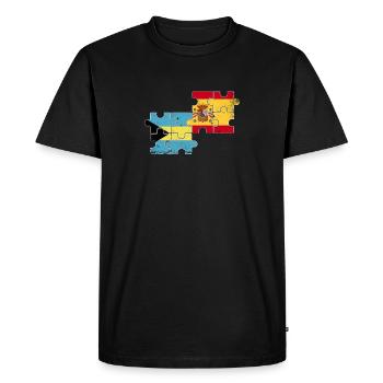 Bahamas Espagne Drapeau Vintage Bahamaer espagnol - T-shirt Premium bio Homme - noir - Devant - Nico (187cm)