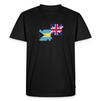 Bahamas Drapeau du Royaume-Uni Bahamas britanniques - T-shirt Premium bio Homme - noir - Devant - Nico (187cm)