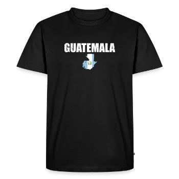 Guatemala Vintage Carte Drapeau guatémaltèque - T-shirt Premium bio Homme - noir - Devant - Nico (187cm)