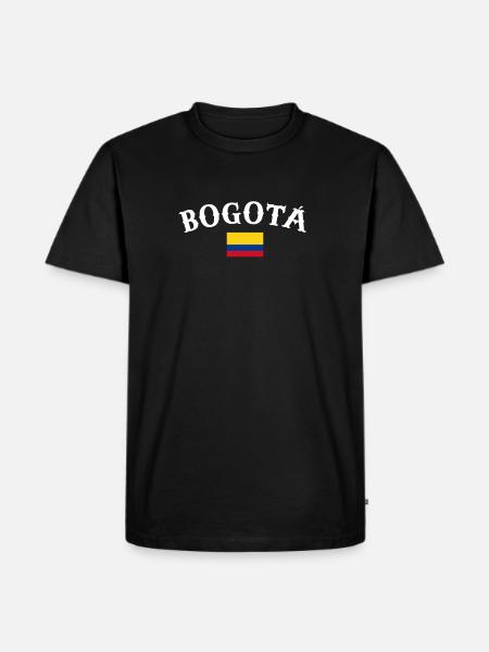 Bogotá Colombie Drapeau colombien - T-shirt Premium bio Homme - noir