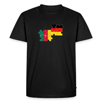 Cameroon Germany Flag German Cameroonians - Men's Premium Organic T-Shirt - black - Front - Nico (187cm)